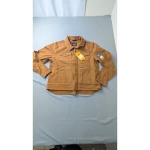 Carhartt Rugged Flex Relaxed Fit Duck Berwick Jacket 105748 Brown Large